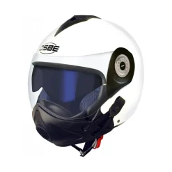 Osbe Italy - Karma M.P.S. - Shiny White - Motorcycle Helmet - Covid-19 - High Quality - Made in Italy - Avvenice