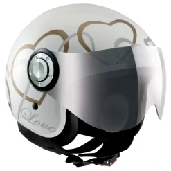 Osbe Italy - Love VR - Shiny White - Motorcycle Helmet - High Quality - Made in Italy - Avvenice
