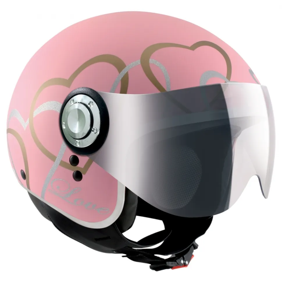 Osbe Italy - Love VR - Shiny Pink - Motorcycle Helmet - High Quality - Made in Italy - Avvenice