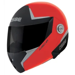 Osbe Italy - Nascar Red - Motorcycle Helmet - High Quality - Made in Italy - Avvenice