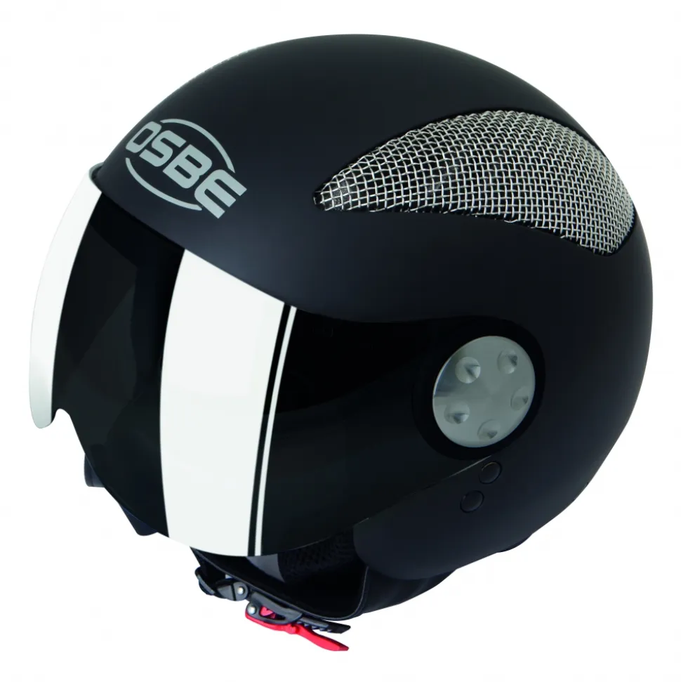 Osbe Italy - Summer Black Matt - Motorcycle Helmet - High Quality - Made in Italy - Avvenice