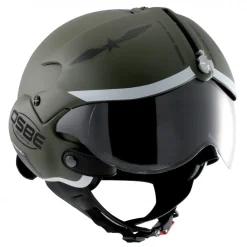 Osbe Italy - Tornado Mat Green Military Graphic - Motorcycle Helmet - High Quality - Made in Italy - Avvenice