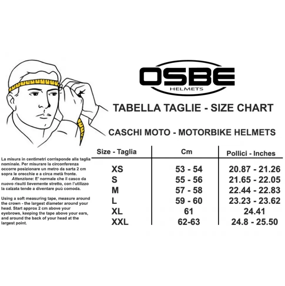 Osbe Italy - Tornado Matt Black - Motorcycle Helmet - High Quality - Made in Italy - Avvenice