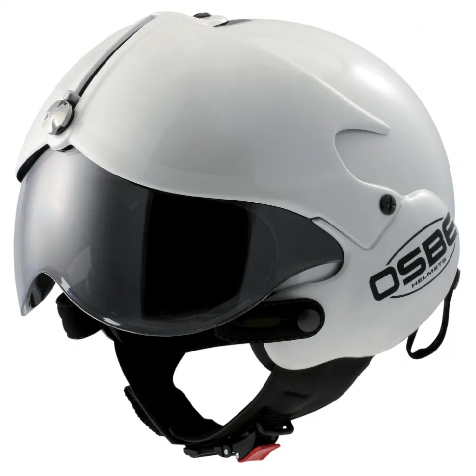 Osbe Italy - Tornado White Pearl - Motorcycle Helmet - High Quality - Made in Italy - Avvenice