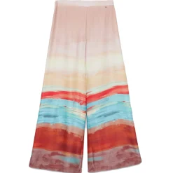 Ottod'Ame - Abstract Patterned Wide Leg Trousers - Multicolour - Trousers - Luxury Exclusive Collection - Avvenice