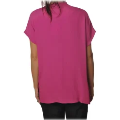 Ottod'Ame - Blouse with Ruffle Detail - Fuxia - Top - Luxury Exclusive Collection - Avvenice