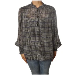 Ottod'Ame - Check Pattern Shirt - Black/Cream - Shirt - Luxury Exclusive Collection - Avvenice