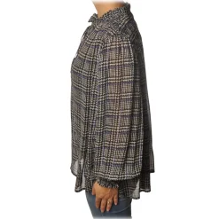 Ottod'Ame - Check Pattern Shirt - Black/Cream - Shirt - Luxury Exclusive Collection - Avvenice