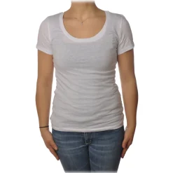 Ottod'Ame - Cotton Fitted Model T-Shirt - White - T-Shirt - Luxury Exclusive Collection - Avvenice