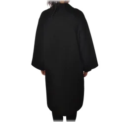 Ottod'Ame - Double Breasted Coat - Black - Jacket - Luxury Exclusive Collection - Avvenice