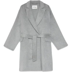 Ottod'Ame - Double-Breasted Coat with Belt - Grey - Jacket - Luxury Exclusive Collection - Avvenice