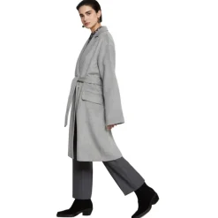 Ottod'Ame - Double-Breasted Coat with Belt - Grey - Jacket - Luxury Exclusive Collection - Avvenice