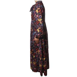 Ottod'Ame - Dress in Multicolor Pattern - Blue - Dresses - Luxury Exclusive Collection - Avvenice