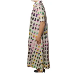 Ottod'Ame - Dress in Polka Dot Pattern - White - Dresses - Luxury Exclusive Collection - Avvenice