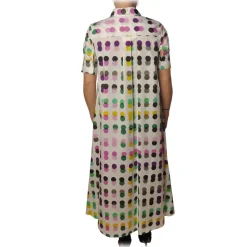 Ottod'Ame - Dress in Polka Dot Pattern - White - Dresses - Luxury Exclusive Collection - Avvenice