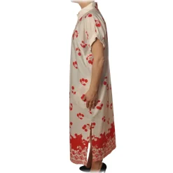 Ottod'Ame - Dress With Cherry Pattern - White - Dresses - Luxury Exclusive Collection - Avvenice