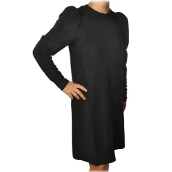 Ottod'Ame - Dress with Puff Sleeves Lurex Effect - Black - Dresses - Luxury Exclusive Collection - Avvenice