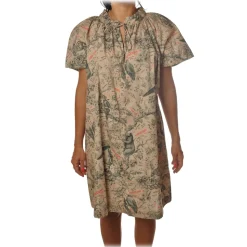 Ottod'Ame - Dress with Raglan Sleeves - Beige - Dresses - Luxury Exclusive Collection - Avvenice