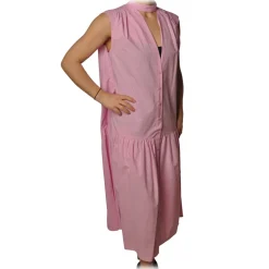 Ottod'Ame - Dress With V Neckline - Pink - Dresses - Luxury Exclusive Collection - Avvenice