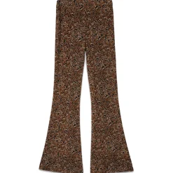 Ottod'Ame - Elasticised Trousers in Abstract Fantasy - Brown - Trousers - Luxury Exclusive Collection - Avvenice