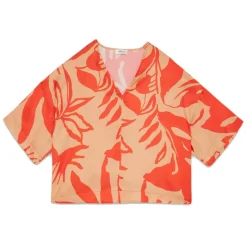 Ottod'Ame - Floral Patterned Viscose Shirt - Beige/Red - Shirt - Luxury Exclusive Collection - Avvenice