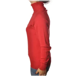 Ottod'Ame - High Neck Sweater - Red - Sweater - Luxury Exclusive Collection - Avvenice