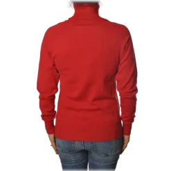 Ottod'Ame - High Neck Sweater - Red - Sweater - Luxury Exclusive Collection - Avvenice