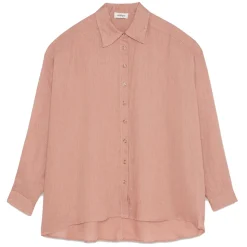 Ottod'Ame - Linen Oversized Shirt - Salmon Pink - Shirt - Luxury Exclusive Collection - Avvenice