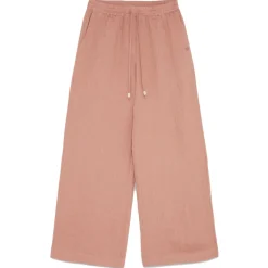 Ottod'Ame - Linen Wide Leg Trousers - Pink - Trousers - Luxury Exclusive Collection - Avvenice