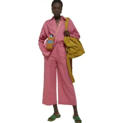 Ottod'Ame - Linen Wide Pattern Shirt - Pink - Shirt - Luxury Exclusive Collection - Avvenice