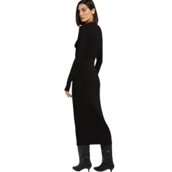 Ottod'Ame - Long Dress with Drapes and Dences - Black - Dresses - Luxury Exclusive Collection - Avvenice