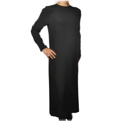 Ottod'Ame - Long Straight Dress - Black - Dresses - Luxury Exclusive Collection - Avvenice