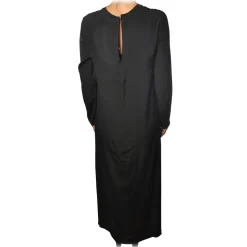 Ottod'Ame - Long Straight Dress - Black - Dresses - Luxury Exclusive Collection - Avvenice