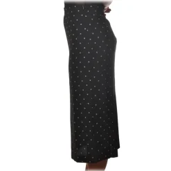 Ottod'Ame - Midi Skirt Pois Pattern - Black - Skirt - Luxury Exclusive Collection - Avvenice
