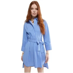 Ottod'Ame - Oversized Shirt Dress - Light Blue - Dresses - Luxury Exclusive Collection - Avvenice