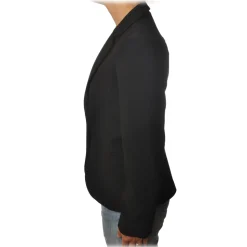 Ottod'Ame - Screwed Model Jacket with One Button - Black - Jacket - Luxury Exclusive Collection - Avvenice