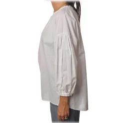 Ottod'Ame - Shirt with Scalloped Collar Finishing - White - Shirt - Luxury Exclusive Collection - Avvenice