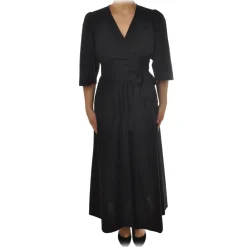 Ottod'Ame - Short Dress Iin Light Cotton Fabric - Black - Dresses - Luxury Exclusive Collection - Avvenice