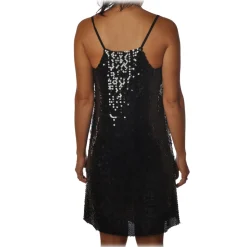Ottod'Ame - Short Dress in Sequins - Black - Dresses - Luxury Exclusive Collection - Avvenice