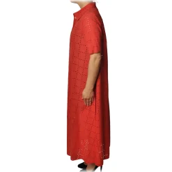 Ottod'Ame - Short-Sleeved Short Dress - Red - Dresses - Luxury Exclusive Collection - Avvenice