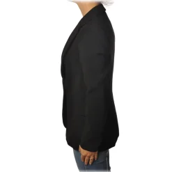 Ottod'Ame - Single Breasted One Button Jacket - Black - Jacket - Luxury Exclusive Collection - Avvenice