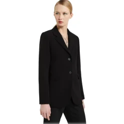 Ottod'Ame - Single Breasted Combed Wool Jacket - Black - Jacket - Luxury Exclusive Collection - Avvenice