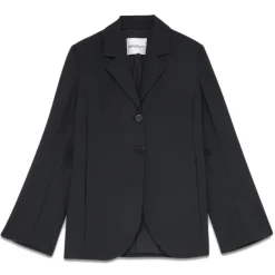 Ottod'Ame - Single Breasted Jacket with Stand-Up Lapels - Black - Jacket - Luxury Exclusive Collection - Avvenice