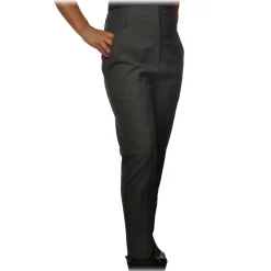 Ottod'Ame - Soft Leg Trousers - Grey - Trousers - Luxury Exclusive Collection - Avvenice