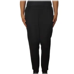 Ottod'Ame - Soft Leg Trousers with Low Crotch - Black - Trousers - Luxury Exclusive Collection - Avvenice