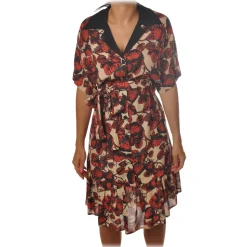 Ottod'Ame - Strawberry Pattern Dress - Beige/Black - Dresses - Luxury Exclusive Collection - Avvenice