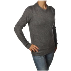 Ottod'Ame - Sweater in Laminated Yarn - Gray - Sweater - Luxury Exclusive Collection - Avvenice