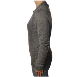 Ottod'Ame - Sweater in Laminated Yarn - Gray - Sweater - Luxury Exclusive Collection - Avvenice