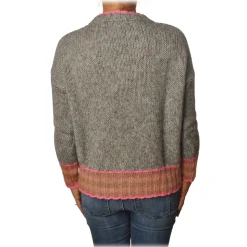 Ottod'Ame - Sweater in Strech Yarn - Grey - Sweater - Luxury Exclusive Collection - Avvenice