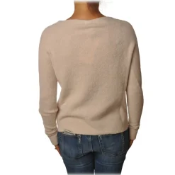 Ottod'Ame - Sweater in Strech Yarn - Powder Pink - Sweater - Luxury Exclusive Collection - Avvenice